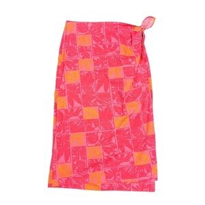 Talbots Pink and Orange Maxi Skirt